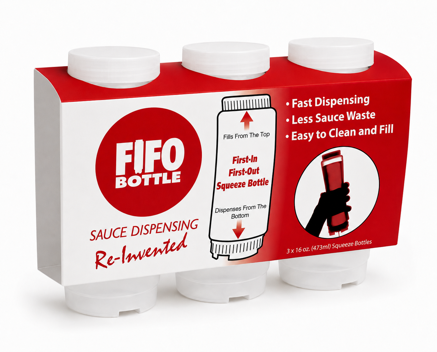 Squeeze Bottle 3 Pack